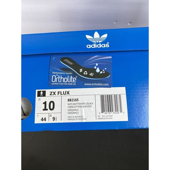 adidas ZX Flux Primeknit Men Green Black  2016 Sz 10 BB2165 - Picture 11 of 12